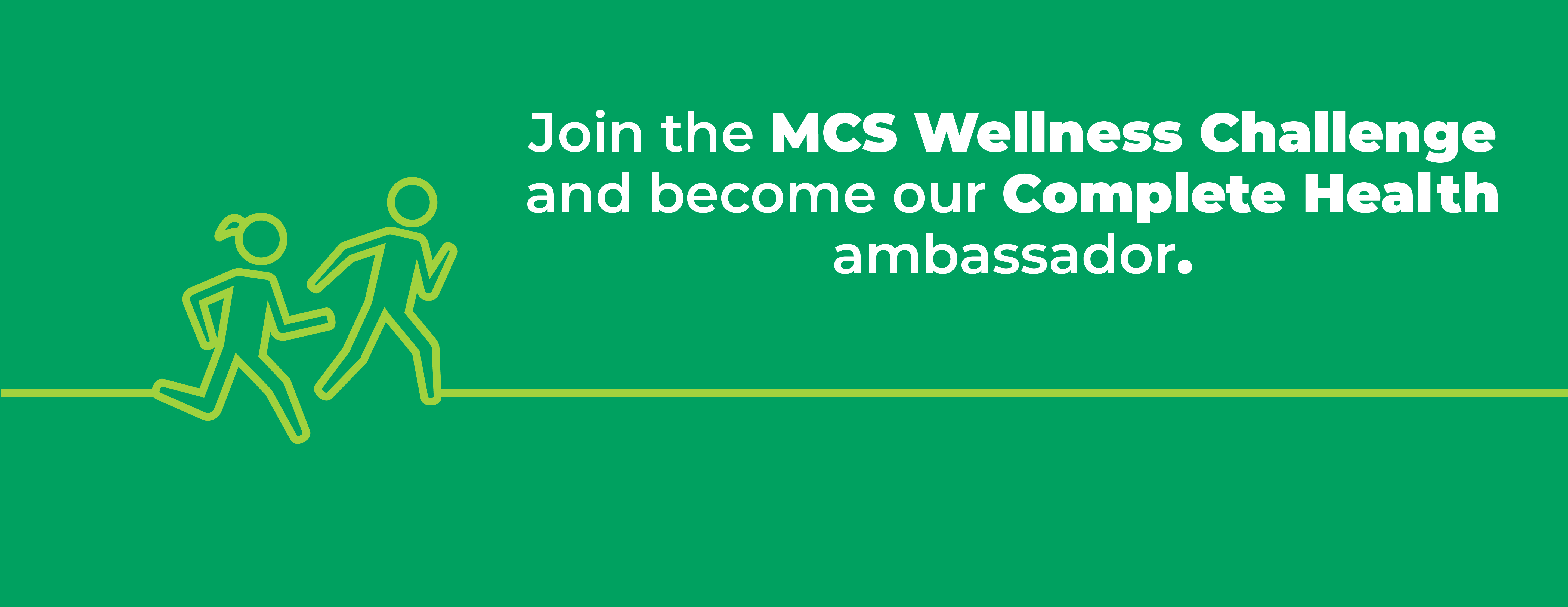 join the mcs wellness challenge banner
