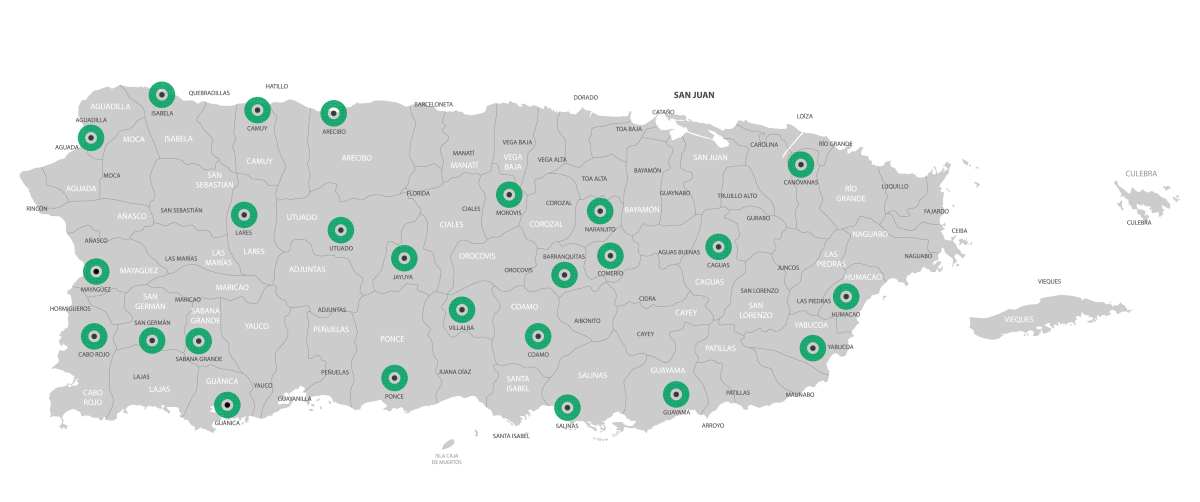 Personas impactadas por municipio